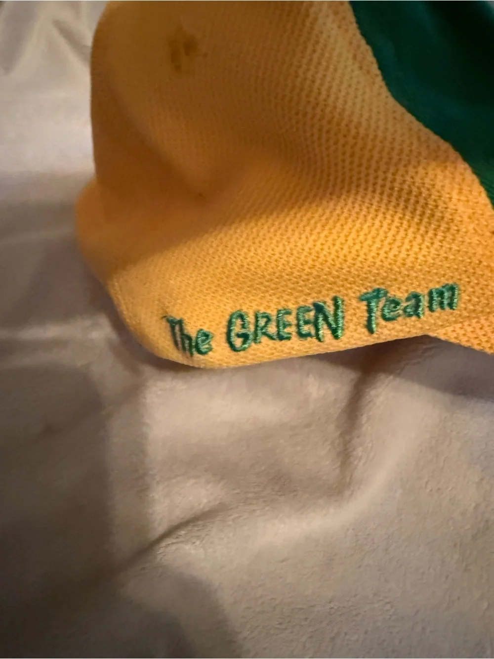 Del Monte Racing green and yellow embroidered adjustable size hat